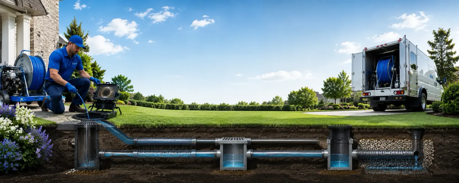 Outdoor drain cleaning information for Dakota City, IA